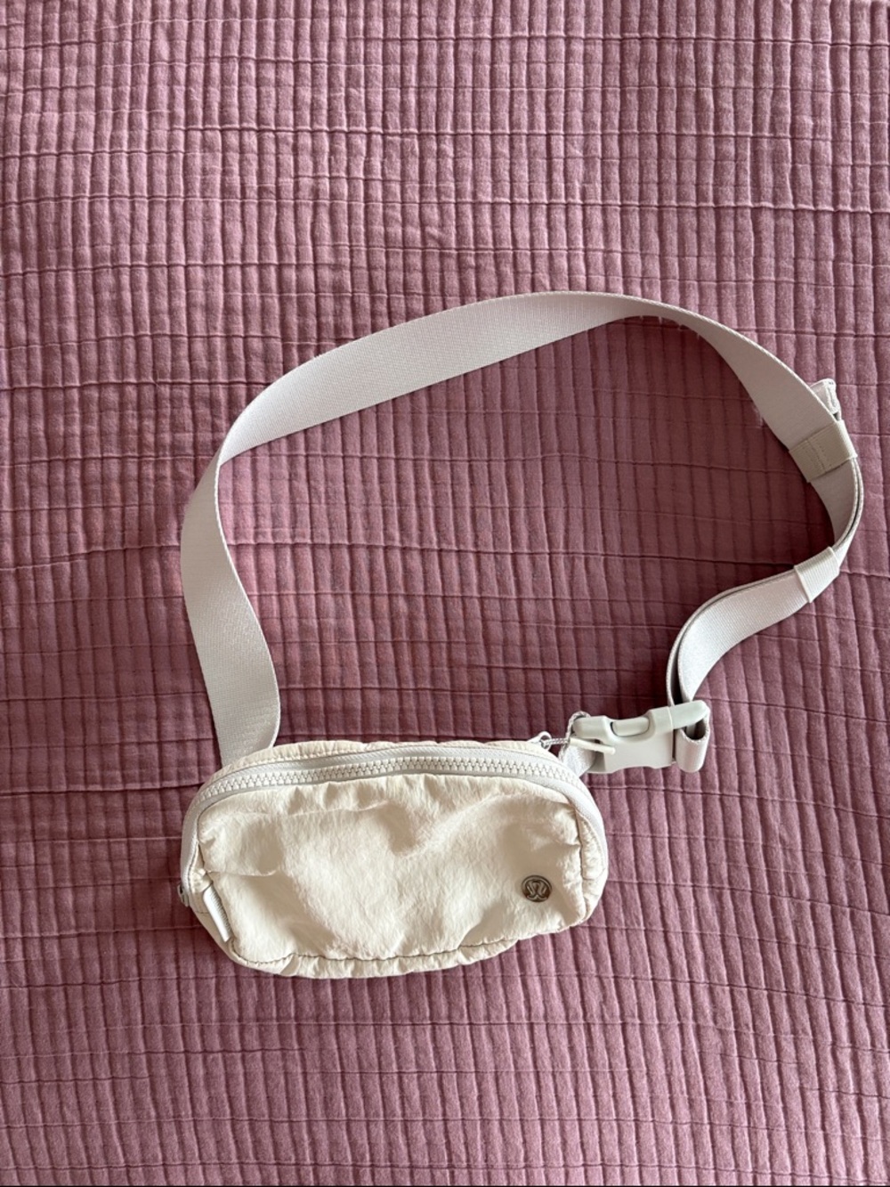 Lululemon Cream Crossbody Belt Bag